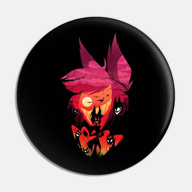 Alastor Sunset Pin by DANDINGEROZZ