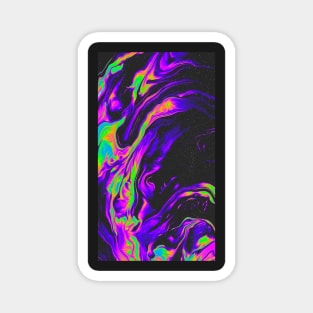 Neon Galaxy Pattern Magnet