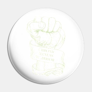 Green Chronic Illness Strong Fist Pin