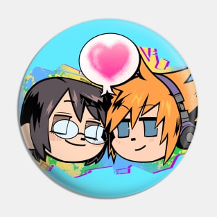 ShikiNeku Chibis Pin