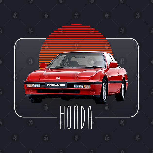 Honda Prelude  // Retro Classic Car Lover Design by DankFutura