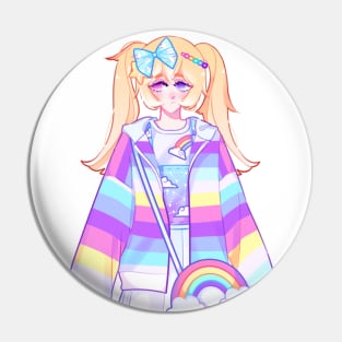 Skittles Girl Pin