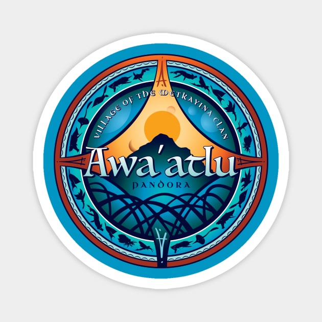 The Village of Awa'atlu Magnet by MindsparkCreative