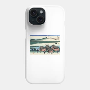 Ōno Shinden in Suruga Province - Katsushika Hokusai Phone Case