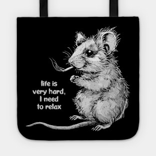 Funny Rat Smoking For Relax Tote