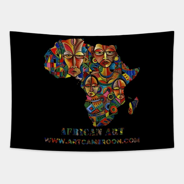 The Happy Family VIII Tapestry by ArtCameroon