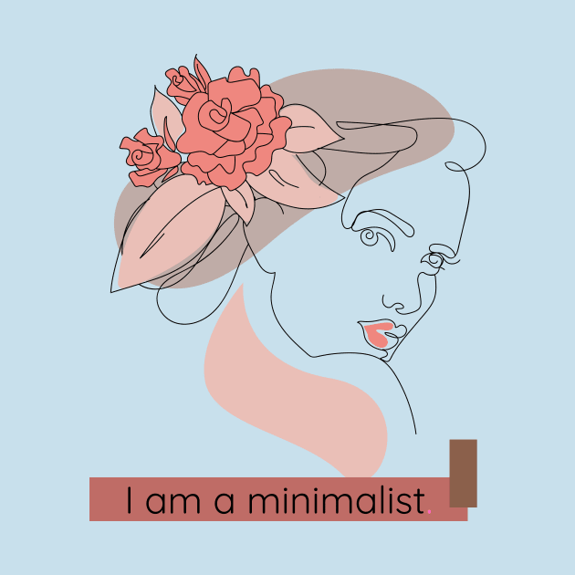 Elegant woman "I Am a Minimalist" by TranquilAsana