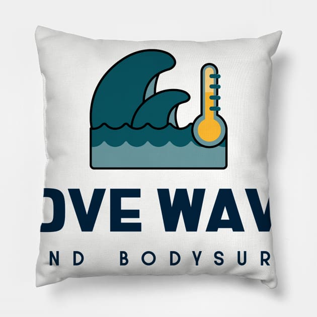 bodysurf  thermometer Pillow by bodyinsurf