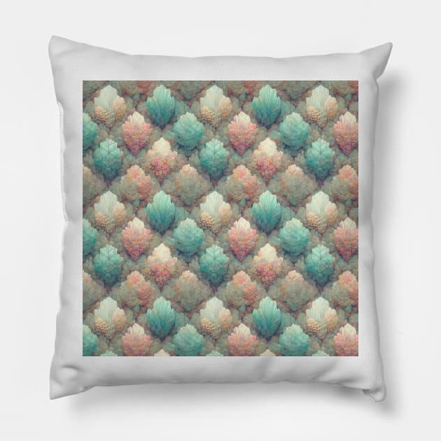 A Seamless Pattern of Pastel Colors Pillow by daniel4510
