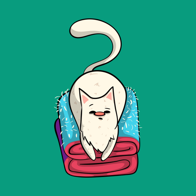 White Cat - Fur Shedder Design by KPrimeArt