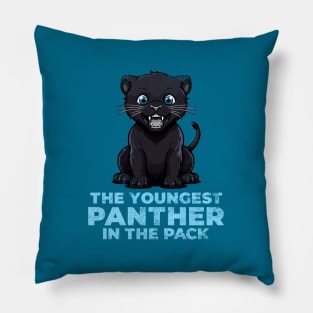 Youngest Panther in the pack Pillow