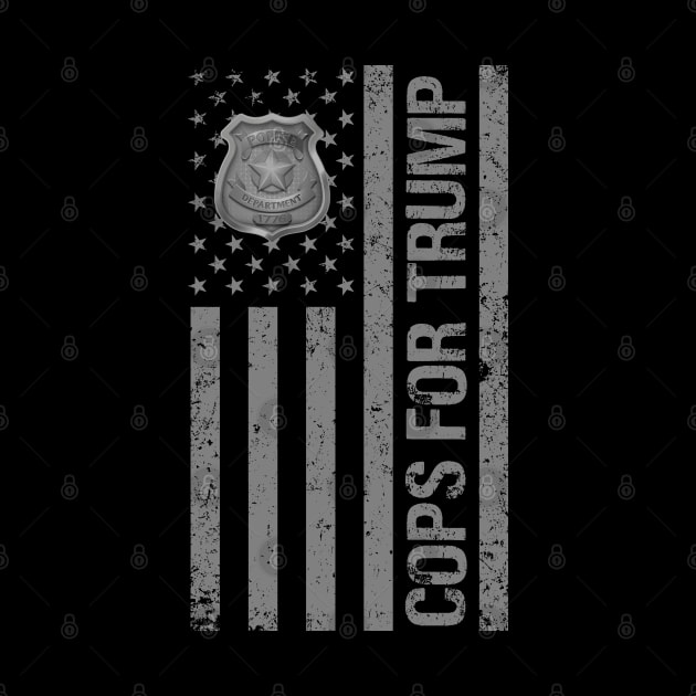 cops for trump us flag police badge design by zrika
