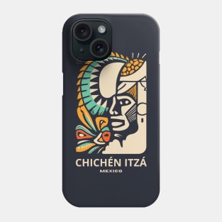 A Vintage Travel Art of Chichén Itzá - Mexico Phone Case