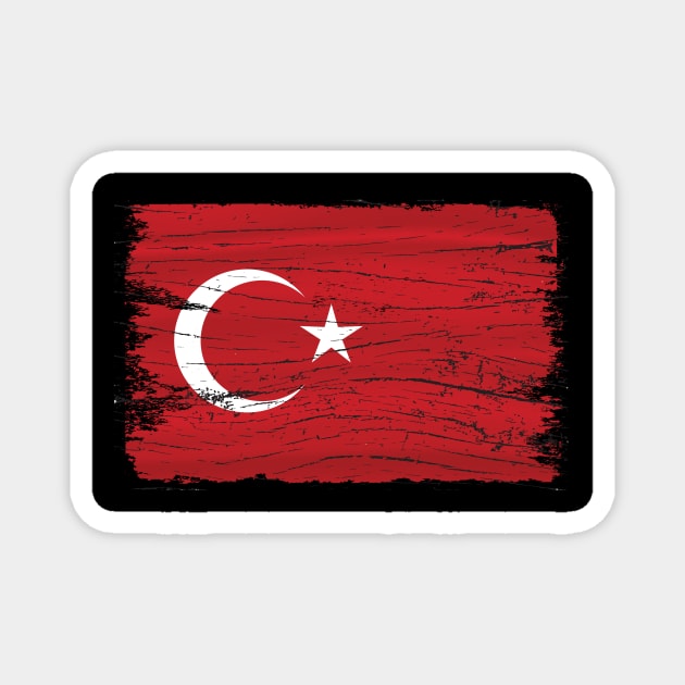 Türkei Flagge NAtion Magnet by JG0815Designs