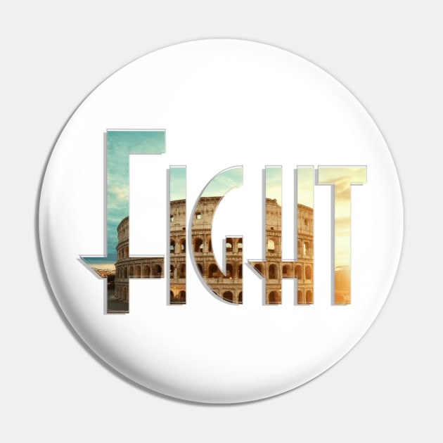 Fight Pin by afternoontees