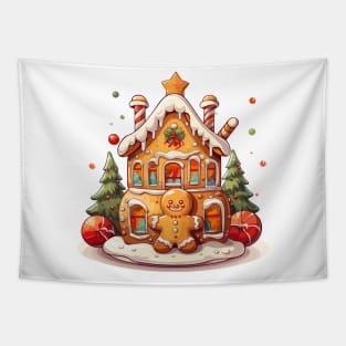 Gingerbread house Tapestry