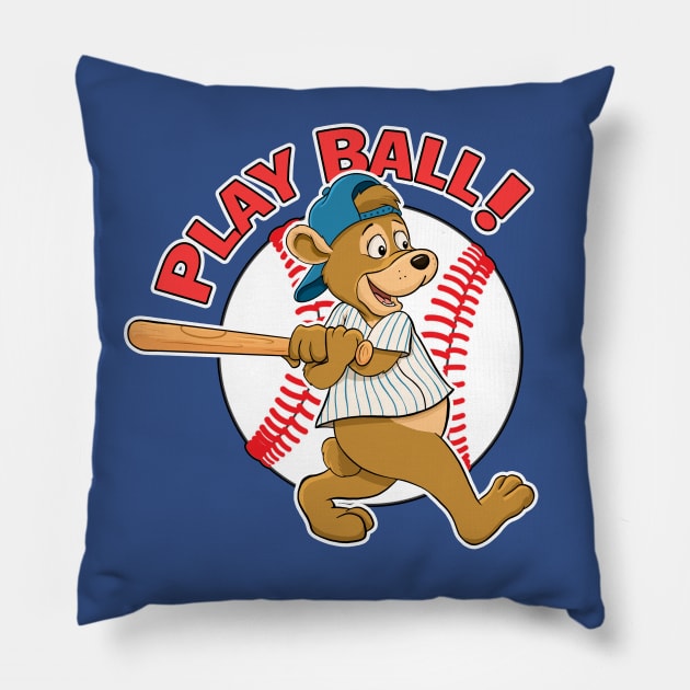 Play Ball! Cubs Baseball Mascot - Chicago Cubs - Sticker