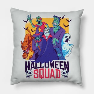 Halloween Monster Squad // Zombie, Witch, Vampire, Ghost, Werewolf, Frankenstein Pillow