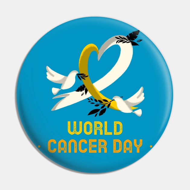 Wolrd Cancer Day Pin by arkitekta