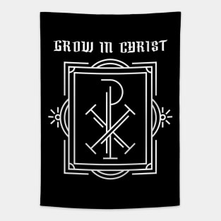 Grow in Christ Chi Rho Christogram Tapestry