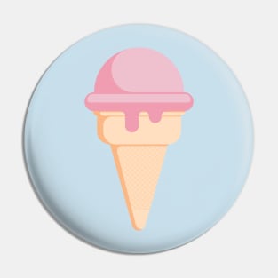 Strawberry Flavored Ice Cream Pin