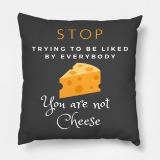 cheese funny foodie design Pillow