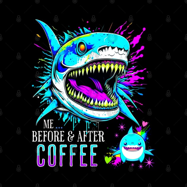 Before and after COFFEE! by TempoTees