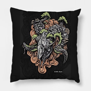 Life after death - goat skull Pillow