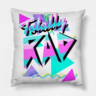 1980's Tee Shirt Style Totally Rad 80s Casual Hipster v.10 Pillow