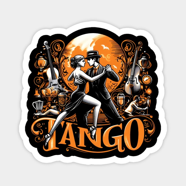 Tango Twilight in Buenos Aires Magnet by ravensart