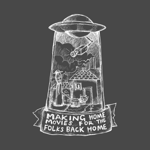 Subterranean Homesick Alien - Radiohead Illustrated lyrics - Inverted. by bangart