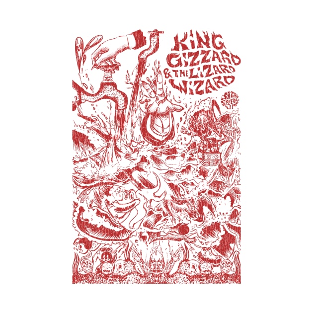 Psychedelic King Gizzard & Lizard Wizard by demarsi anarsak