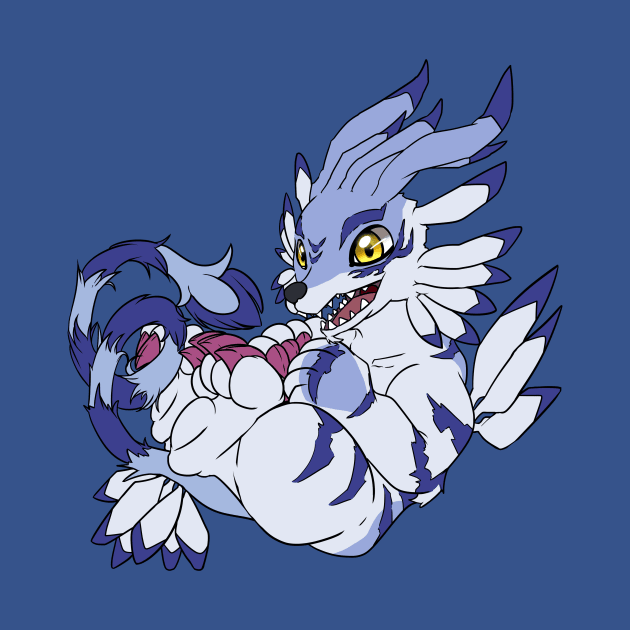 Garurumon Chibi by kelsmister