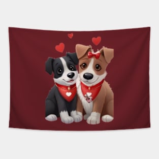 Adorable poppy Art for Your Home: Snuggle Up With Pawesome Pup Vibes Tapestry