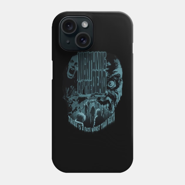 Night Of The Living Dead, 1990, Retro Horror. Phone Case by The Dark Vestiary