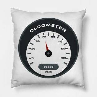 70th birthday oldometer Pillow