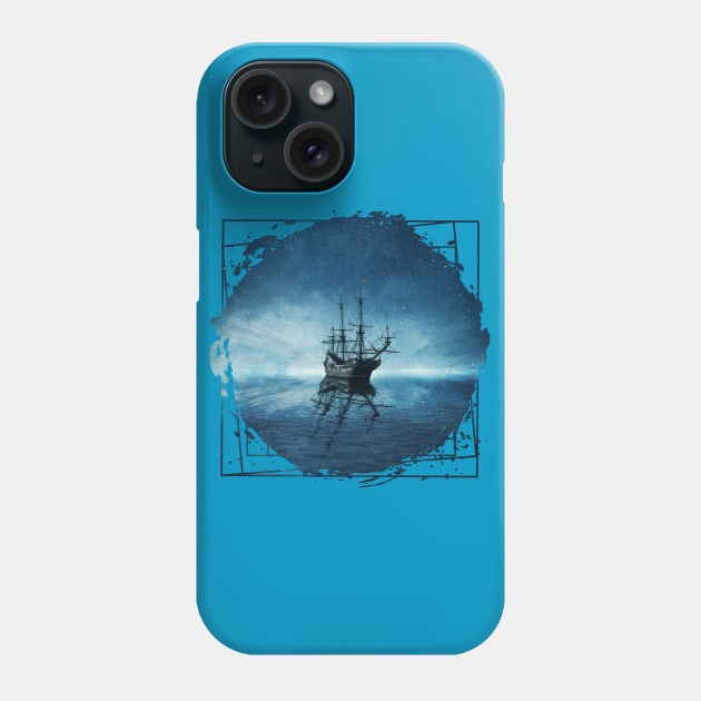 ghost ship reflection Phone Case by psychoshadow