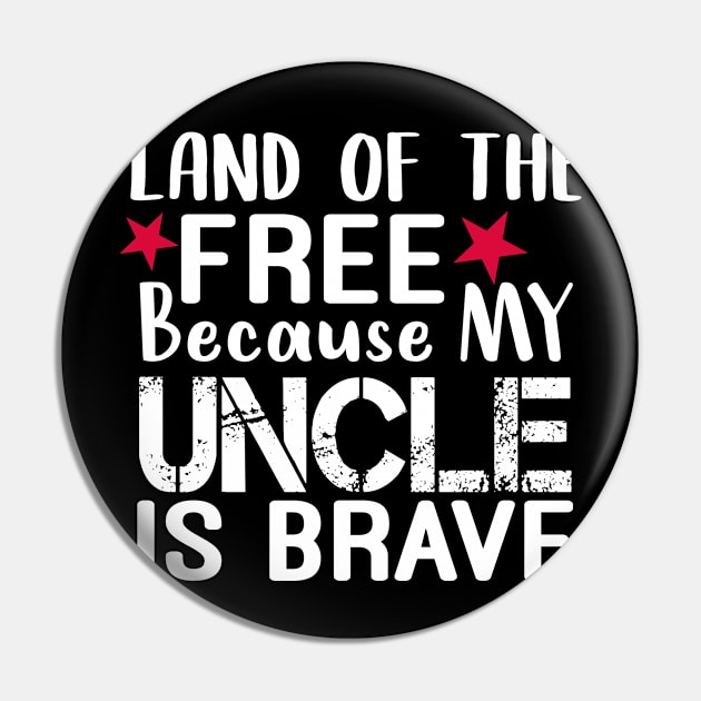 Land of the Free Because My Uncle Is Brave : Patriotic svg,Girl SVG,4th of July Svg, Red White and blue Svg, Boy 4th of July: 4th of July Pregnancy Announcement Pin by First look