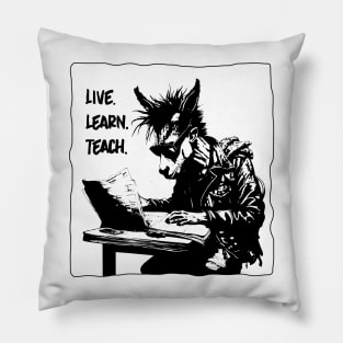 Live. Learn. Teach. Pillow