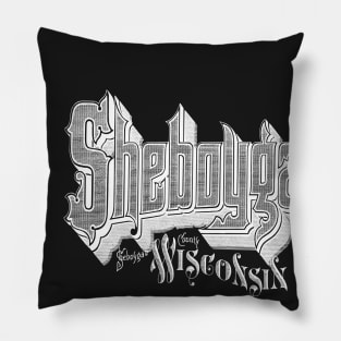 Vintage Sheboygan, WI Pillow