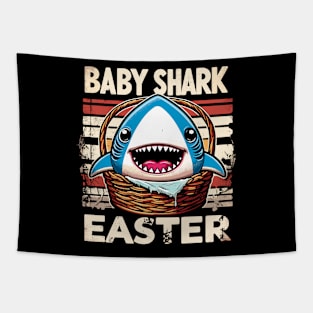 Baby Shark Easter Tapestry