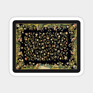 Four Elements and a Strewn Floral Pattern (1650) Magnet