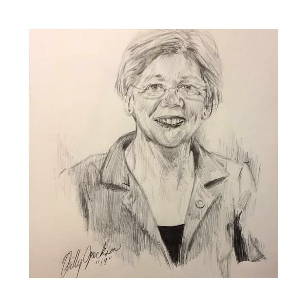 Elizabeth Warren Portrait by cindybrady1986