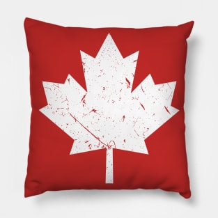 Canada Pride | Vintage Style, Retro Canadian Maple Leaf Pillow