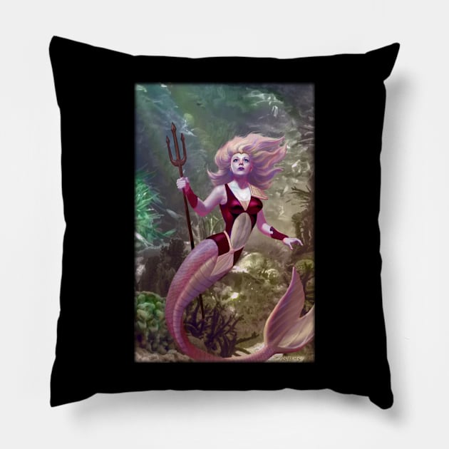 Mermaid Pillow by Paul_Abrams