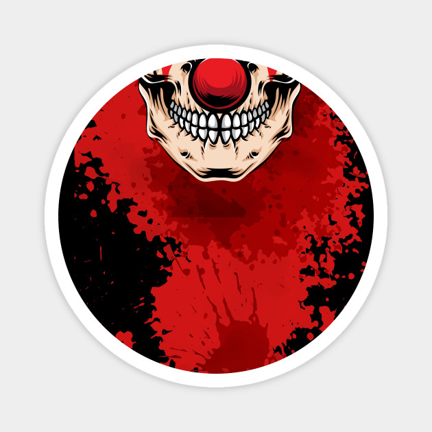 Scary Clown Mask Scary Clown Mask Halloween Magnet Teepublic