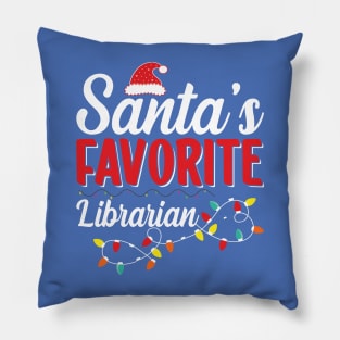 Santa's Favorite Librarian | Christmas Idea 2022 Pillow