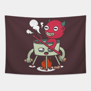 red devil Tapestry