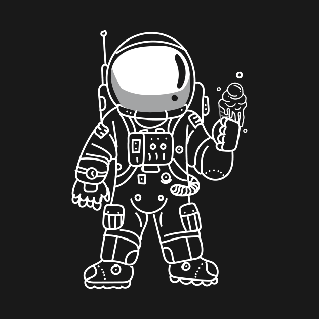 Astronaut  ice cream by Vin Zzep