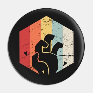 Retro Vintage Zombie Apocalypse Icon Pin